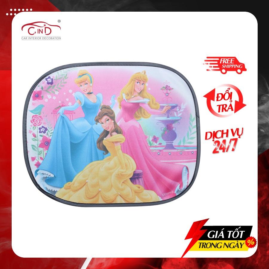 Combo 2 Tấm Che Nắng Ô Tô Tròn Nhỏ NB Nhiều Hình (36x44 cm)
