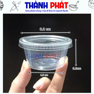  200 Hủ sốt 2oz TTK - Hủ đựng nước chấm 60ml - Hủ đựng sốt 60ml - Hộp đựng nước chấm hải sản 
