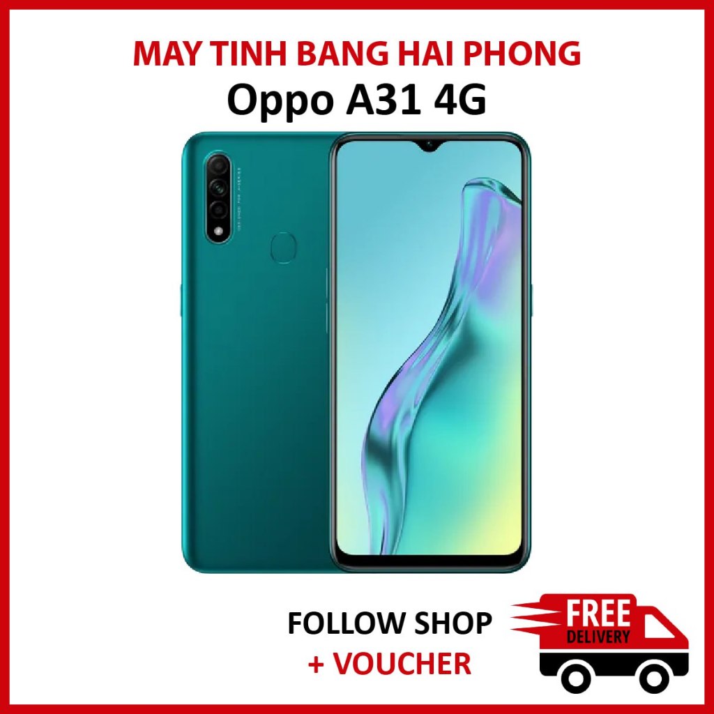  Điện thoại Oppo A31 RAM 6 64GB chip Helio G35 màn 6.5 inch pin 4230 mAh hỗ trợ 2 sim 