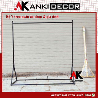 Kệ treo quần áo chữ Y | Giá treo quần áo | sào treo quần áo sắt |  khung treo quần áo Anki Decor