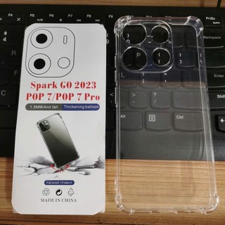 Ốp lưng dẻo chống va đập Tecno Spark GO 2022 Spark 8C trong suốt bảo vệ 4 góc