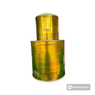Sơn phủ  2k vàng bóng hoặc mờ trên  bề mặt gỗ, kim loại,,,,.bộ 1kg