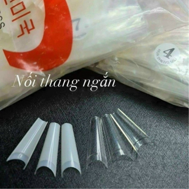 Móng tip thang, móng nối thang, bịch đủ số 500 móng phom chuẩn