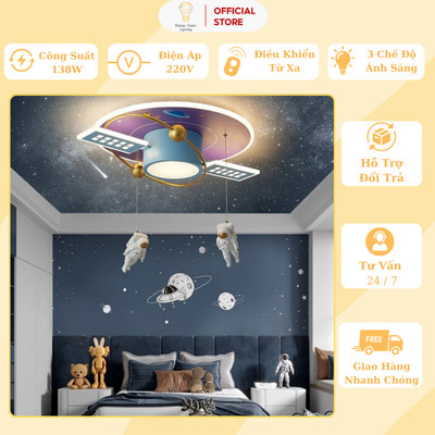 Đèn Thả Trần Energy Green Lighting Phi Hành Gia DGT-6534 - Decor Trang Trí Phòng Ngủ Cho Bé - Mẫu Hiện Đại