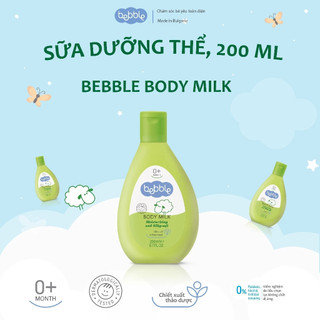 Sữa Dưỡng Ẩm Toàn Thân Cho Bé BEBBLE Body Milk Dành Cho Da Nhạy Cảm An Toàn Cho Trẻ Sơ Sinh 200ml