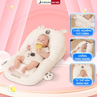 Gối chống trào ngược gấu trắng Chilux - Thiết kế đa năng chống nôn, gối định hình