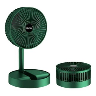 Quạt Tích Điện Để Bàn Mini Gấp Gọn 3 Tốc Độ Gió Cổng Sạc USB Tiện Dụng Dung Lượng Pin Lớn