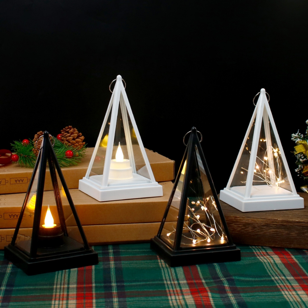 Đèn Hình Tháp DEN11 Xài Pin Phụ Kiện Trang Trí Giáng Sinh Noel
