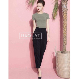 Quần baggy vải cạp chun lưng