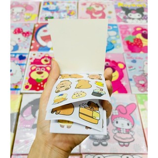 Combo 10 Sổ hình dán, sticker 12 tấm dễ thương