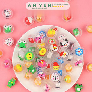 Quả tròn đựng thú tẩy cute (giao ngẫu nhiên mẫu)