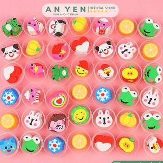 Quả tròn đựng thú tẩy cute (giao ngẫu nhiên mẫu)