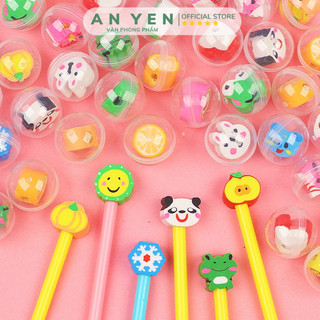 Quả tròn đựng thú tẩy cute (giao ngẫu nhiên mẫu)