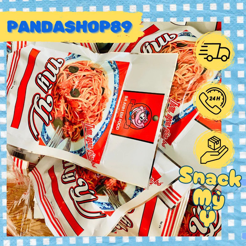 Set 5 gói Snack Mỳ Ý vị cay, Ba Anh Em food, đồ ăn vặt tuổi thơ cổng trường