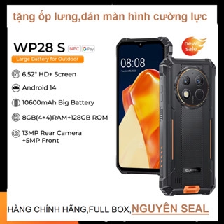 Điện thoại chắc chắn Oukitel WP28 S (Màn hình HD 6,52",pin 10600mAh,NFC,Ram 16GB(4+12),Rom 128GB, Android 14, Camera13M)