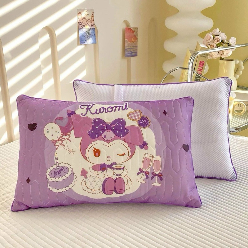 Gối cao su non siêu xinh cho bé, gối cho bé chất liệu tencel kích thước 30x50cm kèm ruột - Mvyshop