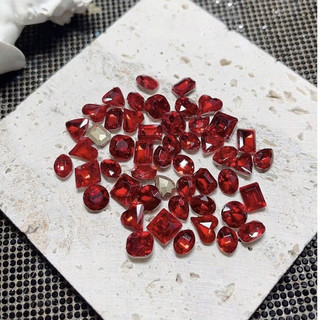 Set đá khối chân nhọn 50 viên mix size- phụ kiện nail đính móng
