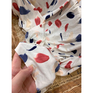 Vải Thun Cotton Sơ Sinh Petit mềm mịn mát giãn 4 chiều xuất dư (Khổ 1m7) | Làm túi ngủ cho bé, váy body, quần chip