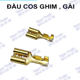 ( túi đủ 100 cái ) Đầu cos ghim , đầu cos đuôi cá