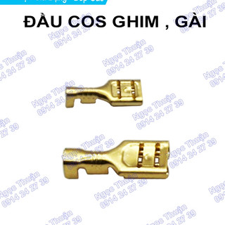 ( túi đủ 100 cái ) Đầu cos ghim , đầu cos đuôi cá