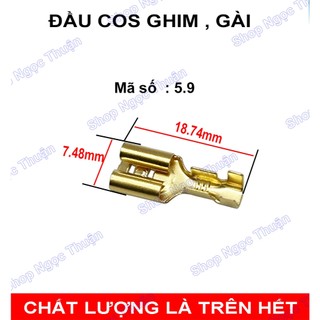 ( túi đủ 100 cái ) Đầu cos ghim , đầu cos đuôi cá