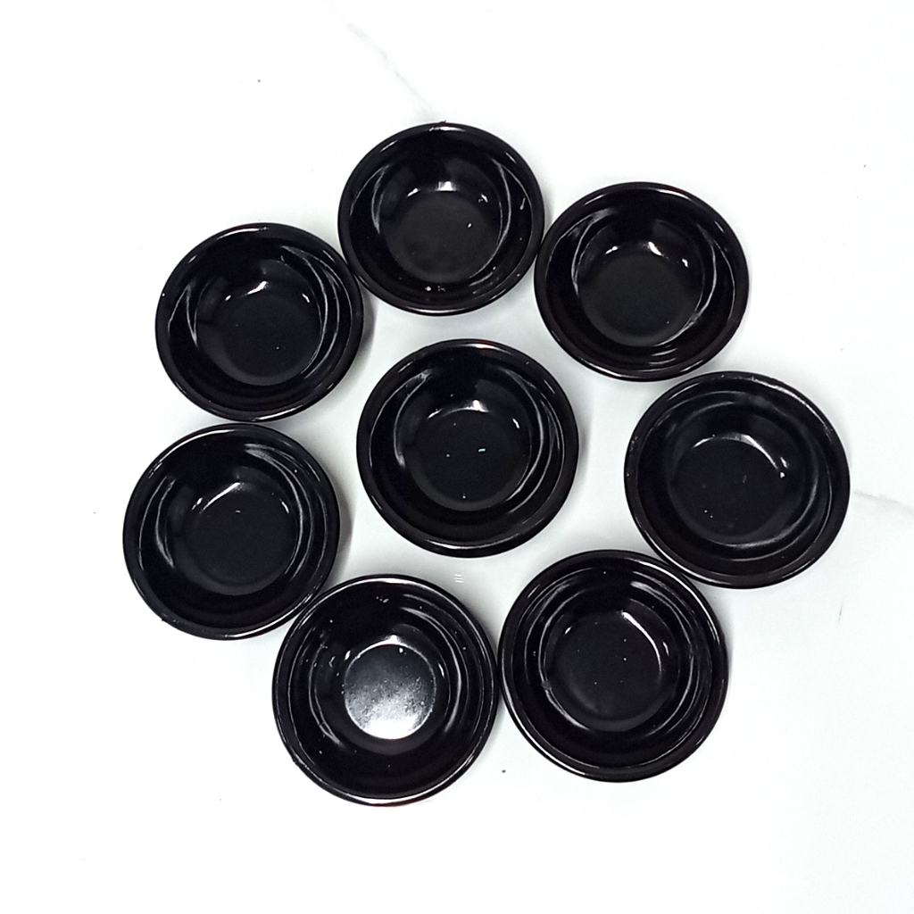【COMBO 3/5 CÁI】 Chén chấm nước tương, nước mắm, gia vị màu đen, cứng, khó bể, chịu nhiệt 【 T4 P27 A0