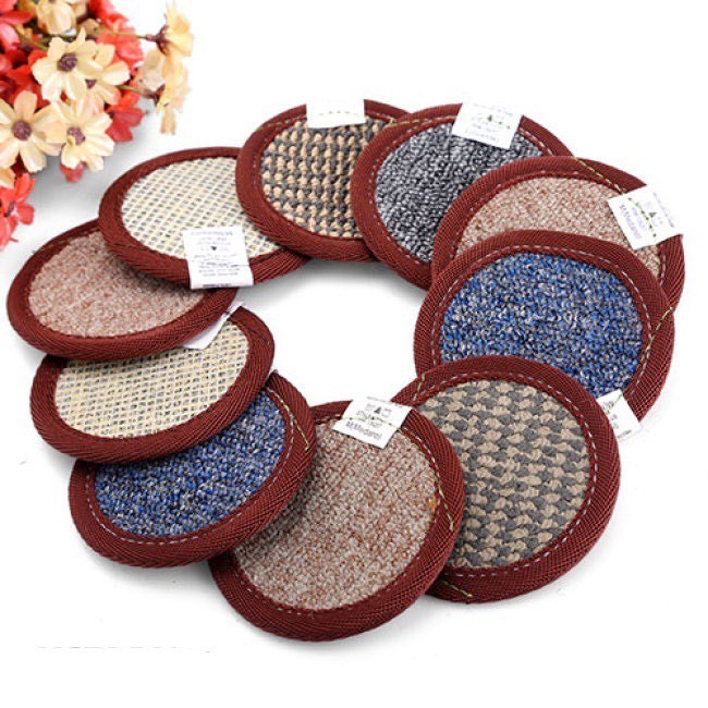 (SET 5) Miếng Lót Ly Vải Siêu Hút Nước