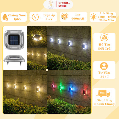 Đèn LED Cắm Cỏ,GắnTường Energy Green Lighting MT-1229 - Sử Dụng Năng Lượng Mặt Trời - Trang Trí Ngoài Sân Vườn