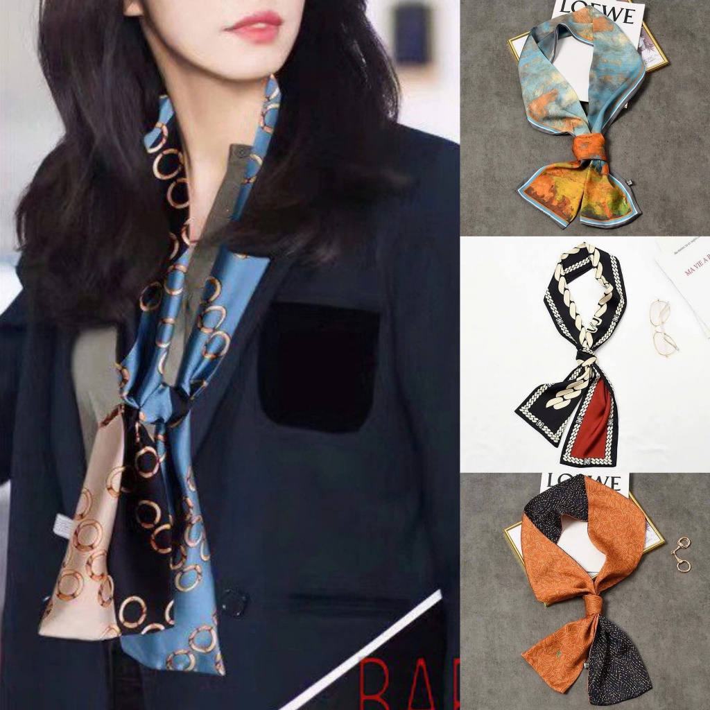 Khăn Lụa Thời Trang HimHip Khăn Dài Khăn Quàng Cổ Quà Tặng Khăn KD-L01