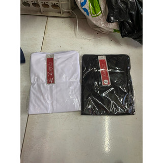 Áo lá thun lạnh nhiều size (trắng-đen)-L-3X