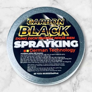  Hộp dung dịch làm đen nhựa nhám Sprayking Carbon Black hộp tròn 120gr  làm đen dàn nhựa nhám 