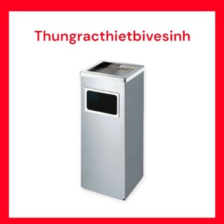 THÙNG RÁC GẠT TÀN THUỐC VUÔNG CHẤT LIỆU INOX