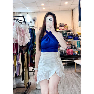 HÌNH THẬT 100% - ÁO LỤA YẾM CHÉO ĐỦ SIZE