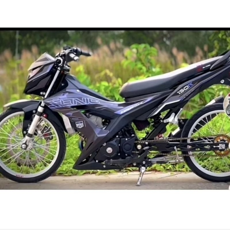 tem rời sonic 150 xám đen tím