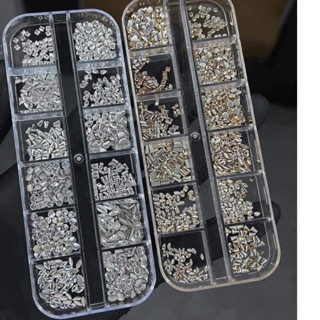  Sét đá khối chân bằng Super mini 600 viên mix màu siêu sáng siêu sang trang trí nail 