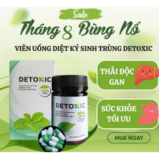 Viên Uống Diệt Ký Sinh Trùng Detoxic Của Nga Ngừa Hôi Miệng, Thải Độc Cơ Thế
