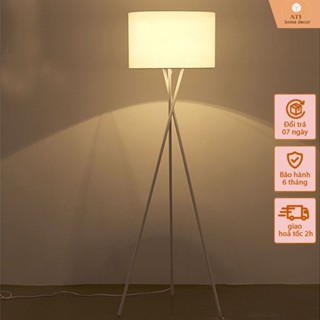 Đèn cây đứng trang trí phòng khách, đèn sàn 3 chân trang trí nội thất sang trong cao cấp