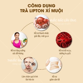 Trà lipton xí muội cam thảo, set trà tắc xí muội chua ngọt chuẩn vị - Lãn Ông
