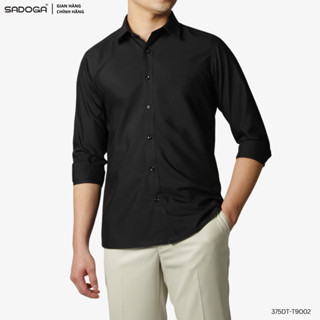 Áo Sơ Mi Sadoga Nam Dài Tay Dáng Regular Fit, Chất Liệu Cao Cấp Thoáng Mát T0983