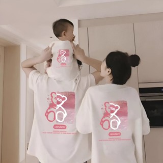 Áo thun gia đình cao cấp du lịch in 2 mặt dễ thương đồ đôi mẹ và bé trai gái đồng phục AGD017