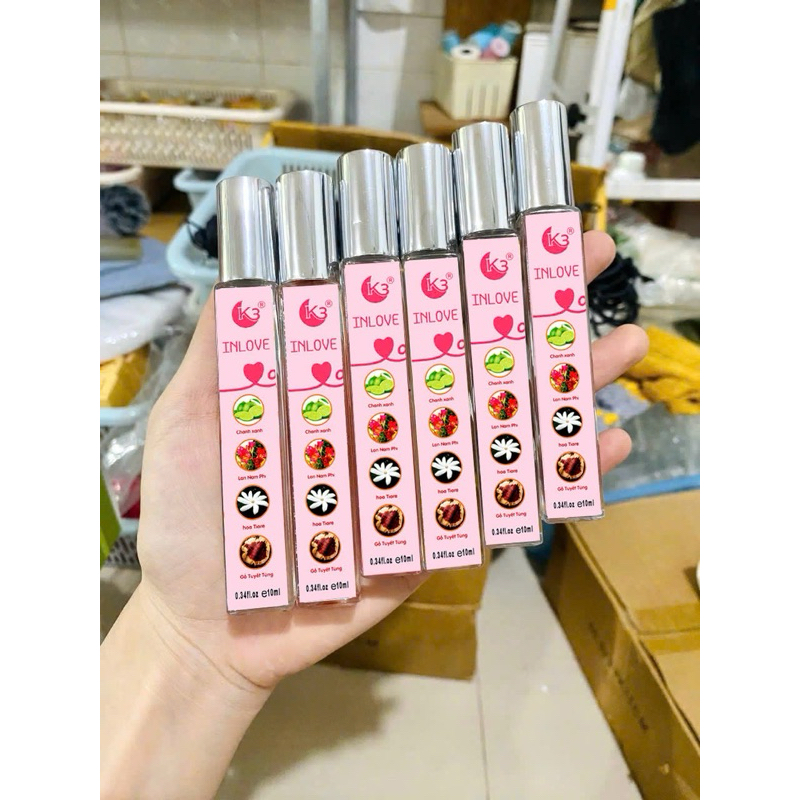 (Combo 10 chai tặng 1 chai) Nước hoa inlove K3 - unisex hương thơm tình yêu ngọt ngào, say mê, quyến