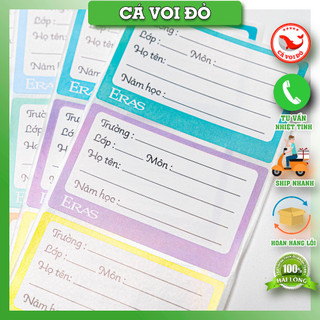 combo 5 Set 15 Nhãn Vở Eras E587 /8936222595876