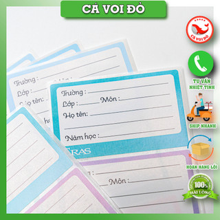 combo 5 Set 15 Nhãn Vở Eras E587 /8936222595876