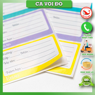 combo 5 Set 15 Nhãn Vở Eras E587 /8936222595876