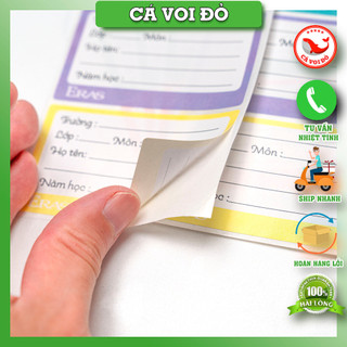 combo 5 Set 15 Nhãn Vở Eras E587 /8936222595876
