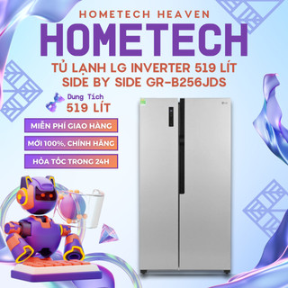   GIAO LẮP MIỄN PHÍ  Tủ lạnh LG Inverter 519 lít Side By Side GR-B256JDS - Hàng Chính Hãng Mới 100% 