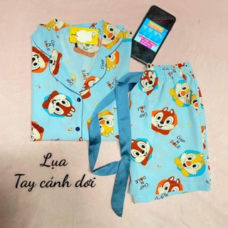 [HCM] (40-60kg) Đồ bộ đùi cánh dơi lụa/satin/latin/mango. drap gối codipa