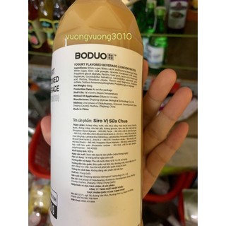 Siro sữa chua Boduo (chai 900g)