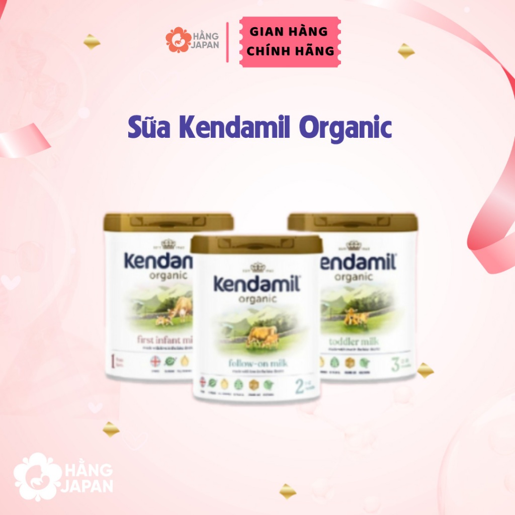Sữa Kendamil Organic số 1 800g giàu vitamin E và carotene