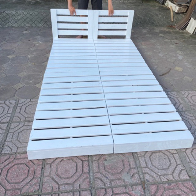 GIƯỜNG GỖ PALLET DECOR CÓ SHIP HOẢ TỐC